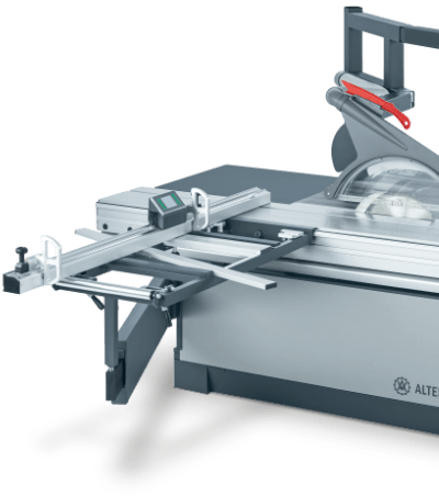 A detaied photo of the Altendorf F45 panel saw