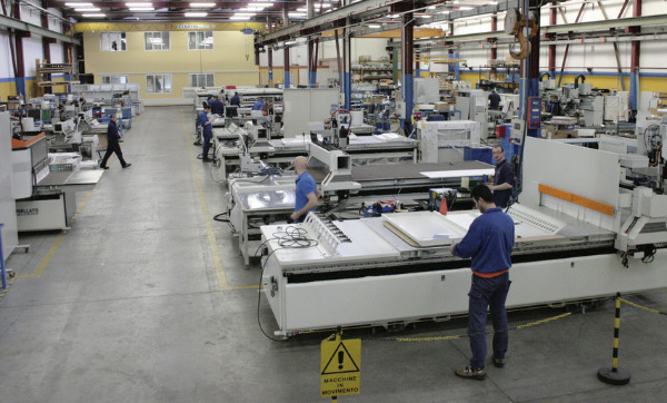 A detail of a Busellato machine